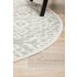 Rug Culture Chrome Small Silver & Off White Rug 150X150CM - CRO-LYD-SIL-150X150 image NaN