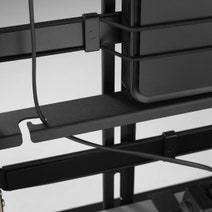One For All Falcon Universal TV Stand Walnut Gun Metal UE-WM7481 hero image