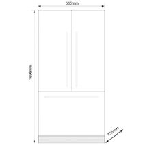 Mitsubishi Electric 574L EX Series 6 Multi Drawer Fridge MR-EX574X-N-A hero image