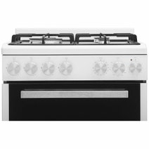 Euromaid 54cm Gas Upright Cooker White EFS54FC-DGW hero image