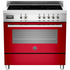 Bertazzoni 90cm Professional Series Freestanding Electric Oven/Induction Stove PRO905IMFESROT image NaN