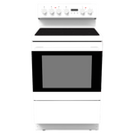 Eurotech 60cm Rear Control Freestanding Ceramic Cooker ED-FSC60WH hero image