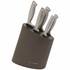 Stanley Rogers Modern Steel Metallic Mocha 6 Piece Knife Block Set 41418 image NaN