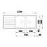 Blanco LIVIT 8S Double Bowl Inset Sink with Left Hand Drainer LIVIT8SR image NaN