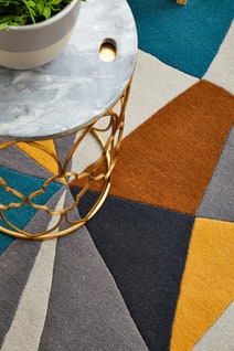 Rug Culture Matrix Small Saffron Rug 150X150CM - MTX-902-SAF-150X150 hero image