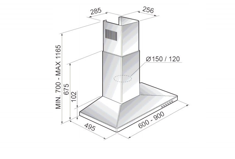 Blanco BWC9X 90cm Canopy Rangehood hero image