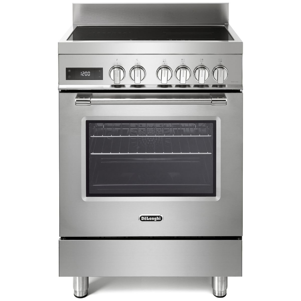 DeLonghi 60cm Deluxe Induction Stainless Steel Freestanding Oven
