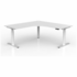 OLG Agile+ Adjustable 90 Degree Workstation 1800x1800x750 White Worktop with White Frame OG_AG3MEW18875W_WRH image NaN