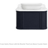 Turner Hastings Evara 75x53 Wall Hung Vanity with Real Marble Top To Suit Above Counter Basin Aegean Blue 1TH EV755-AB-1TH image NaN