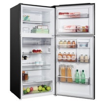CHiQ 410L Top Mount Fridge Black Steel CTM409NBS5E hero image