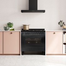 ILVE 90cm Nero Lusso Freestanding Dual Fuel Oven/Stove L096WMP/MGD hero image