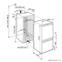 Liebherr 283L Integrated Bottom Mount Fridge SICN3314-LH hero image