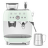 Smeg 50s Style Espresso Machine with Built-in Grinder Pastel Green EGF03PGAU image NaN
