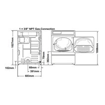Speed Queen 9kg Electric Vented Dryer Stainless Steel ADEE9BSS hero image