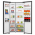 Hisense 541L PureFlat Side by Side Fridge with Non-Plumbed Water Dispenser Black HRSBS540BW image NaN