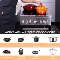 Linarie 50cm Freestanding Electric Oven with Ceramic Cooktop LFYC5060CX hero image