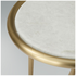 Kalona The Hill 45cm Round Side Table Champagne Marble HILL11AMATAJSBBRABRZ image NaN