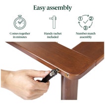 Zinus Arden Coffee Bean Bamboo King Bed Frame AU-FPWHC1ZC-08K hero image