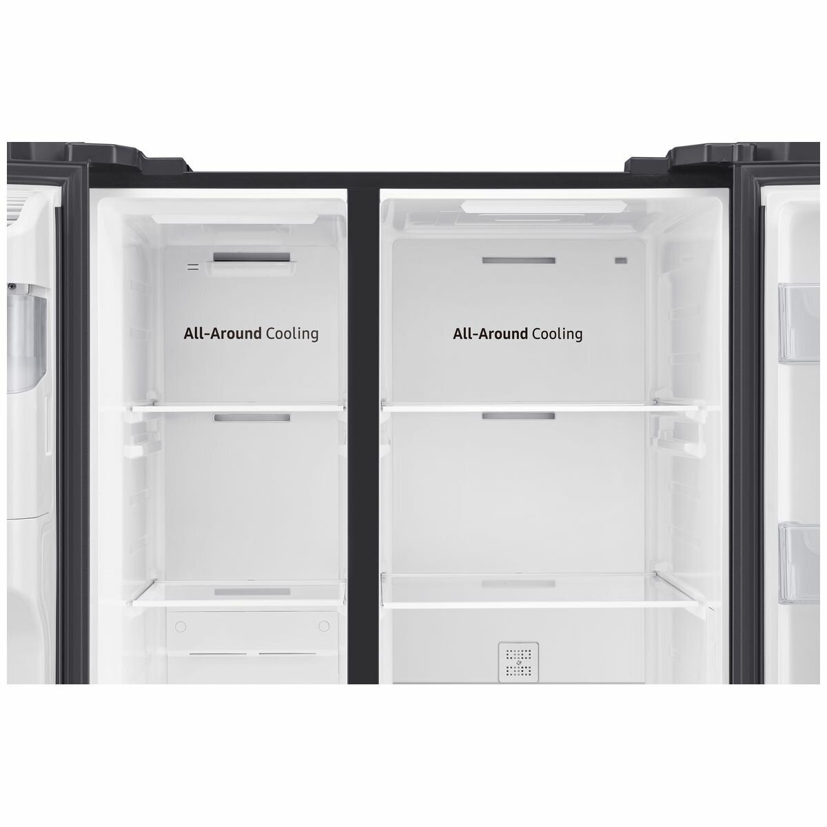 Samsung 616L Family Hub Side By Side Non Plumbed Fridge Matte Black  SRS656MBFH4 | Appliances Online