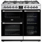 Belling Cookcentre 90cm Duel Fuel Black Freestanding Oven BCC900DFSS hero image