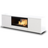 Planika PUFLTVBGWS Pure Flame Bio-Ethanol Freestanding Fireplace and TV Cabinet with Mesh image NaN