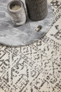 Rug Culture Chrome Large Silver & Off White Rug 290X200CM - CRO-ADD-SIL-290X200 hero image