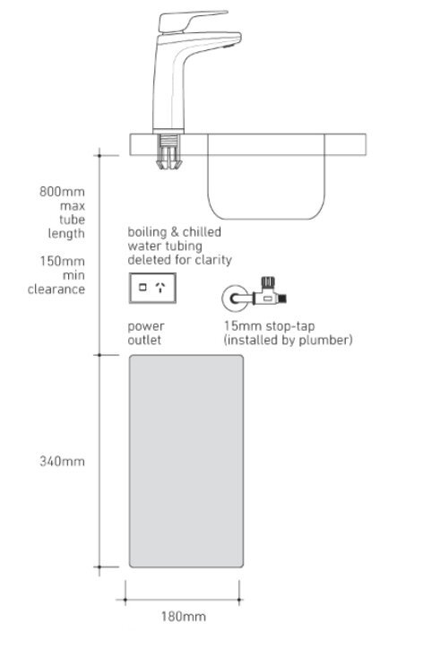 Billi 914000LBR B-4000 Boiling and Still Filtered Water with XL Levered Dispenser image 5