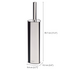 Joseph Joseph Flex 360 Luxe Toilet Brush Stainless Steel 70583 image NaN