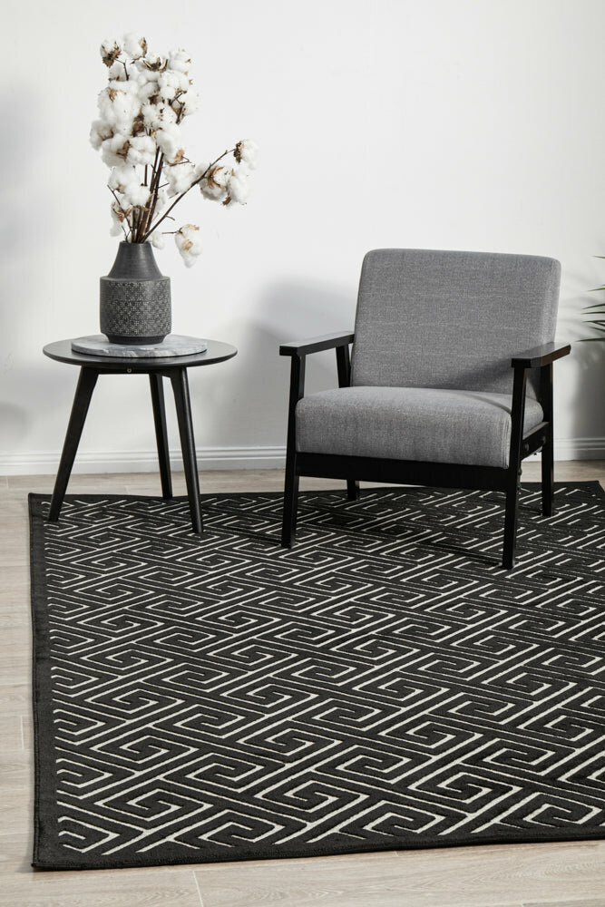 Rug Culture York Large Black & Natural Rug 290X200CM - YRK-ALIC-GLD-290X200 hero image