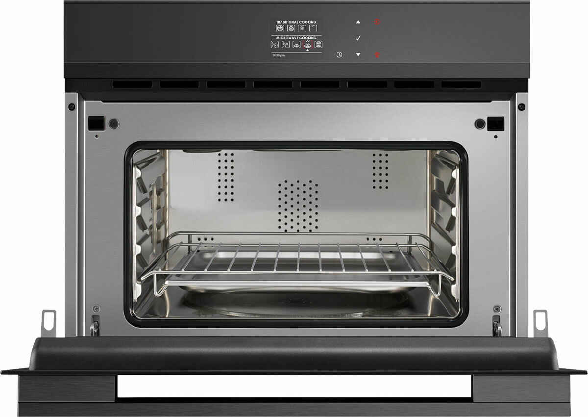 Fisher & Paykel Series 9 60cm Minimal Compact Combi-Microwave Oven OM60NDBB1 hero image