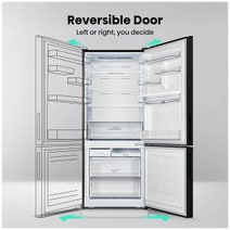Hisense 417L Bottom Mount Fridge Charcoal HRBM419B hero image