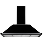 Smeg 110cm Victoria Aesthetic Black Canopy Rangehood KT110BLA  hero image