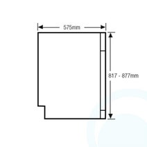 Samsung WaterWall Under Bench Dishwasher DW60H9950US hero image