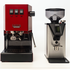 Gaggia Classic E24 Red Coffee Machine & Coffee Grinder Package DMGNCEVOREDBUN image NaN