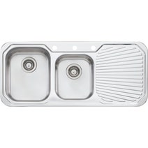 Oliveri PE311 Petite 1 and 3/4 Bowl Right Hand Drainer Topmount Sink hero image