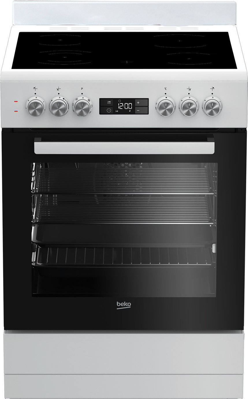 Beko 60cm Electric Freestanding Oven Stove BFC60VMW1
