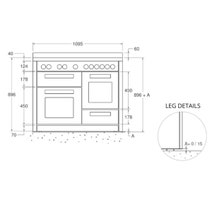 Bertazzoni Professional Series 110cm 5-Zone Induction Cooktop with Electric Triple Oven Cooker Giallo PRO115I3EGIT hero image
