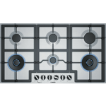 Bosch 90cm Series 6 Stainless Steel Gas Cooktop PCT9A5B90A hero image
