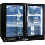 Schmick 233L Triple Glazed Quiet Under Bench Black Bar Fridge SK206-B hero image