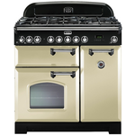 Falcon 90cm Classic Deluxe  Freestanding Dual Fuel Oven/Stove Cream and Chrome CDL90DFCR-CH hero image