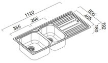 Abey DL180RK Deluxe 1 and 3/4 Bowl Left Hand Drainer Sink Pack hero image