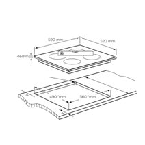 Westinghouse 60cm 4 Zone Induction Cooktop with Bridge Zone and Hob2Hood WHI645BD hero image