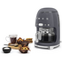 Smeg 50s Retro Style Drip Filter Coffee Machine Slate Grey DCF02GRAU image NaN