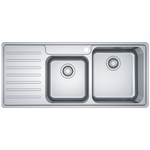 Franke Bell 1 and 3/4 Bowl Sink with Left Hand Drainer BCX621LHD hero image