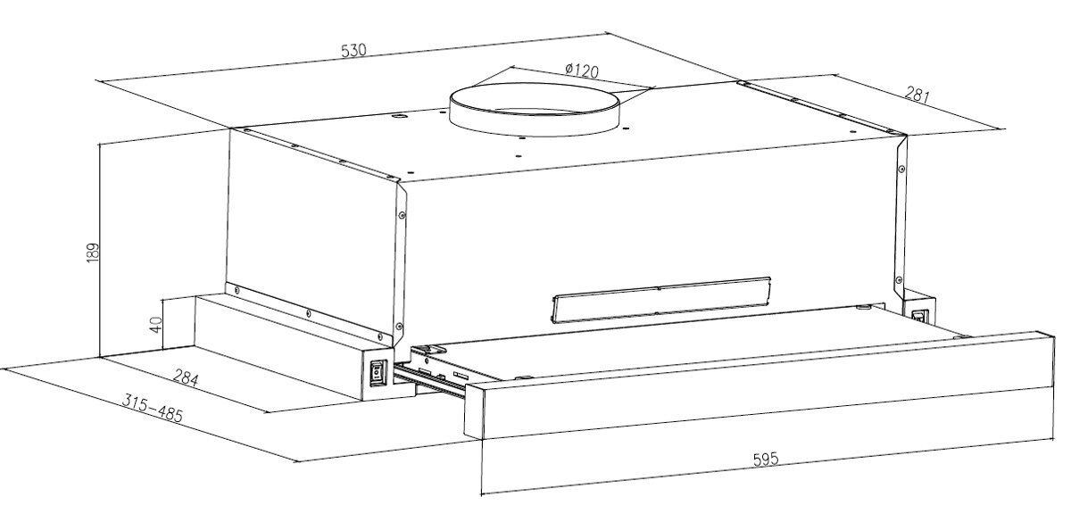 Seiki SC-6000AURH 60cm Slideout Rangehood hero image