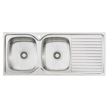 Oliveri EE71 Endeavour Double Bowl Right Hand Drainer Sink hero image