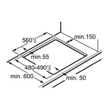Bosch 75cm Series 6 Tempered Glass Black Gas Cooktop PPQ7A6B21A hero image