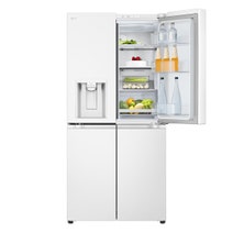 LG 506L French Door Fridge with Ice and Water Dispenser White GF-L500MWH hero image