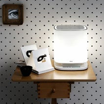 Falmec Bellaria E-Ion Air Purifier Table Lamp Red BRGL24R1 hero image