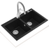 Teka Inset Sink Tegranite Forsquare 2B 790 TIGRAN2B7940B image NaN